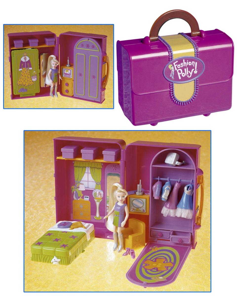 Polly Pocket dolls, like those pictured, came in compact plastic cases that unfolded into dollhouses. Mattel announced a ‘Polly Pocket’ film directed by Lena Dunham in 2021 (Getty Images)
