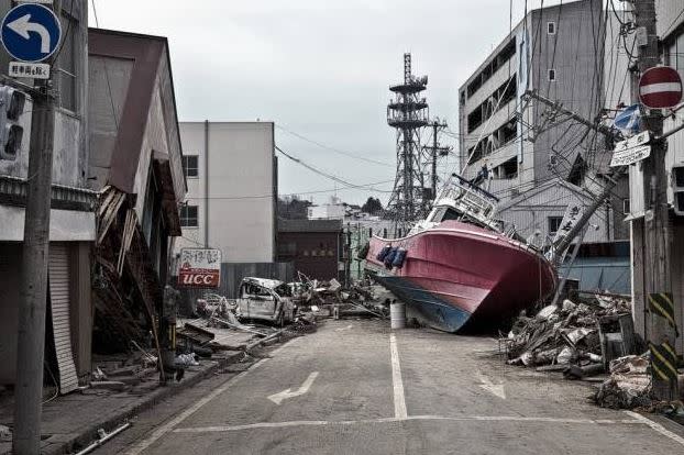 2011年3月11日日本發生有史以來規模最大的地震。（圖／翻攝自Twitter／@sisthaaaaa）