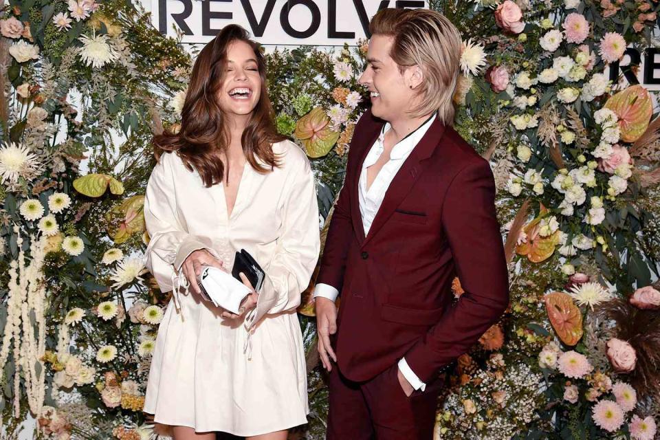 Barbara Palvin, left, and Dylan Sprouse attend the Revolve Gallery New York Fashion Week event at Hudson Yards, in New York Revolve Gallery NYFW Event, New York, United States - 09 Sep 2021