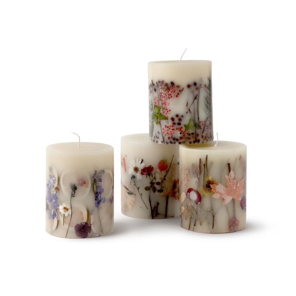 16) Four Seasons Dried Flower Candles