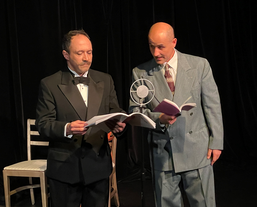 Jason Platt, left, and Matt Walsh in “Yellow Iris” at Black Box Theatre.