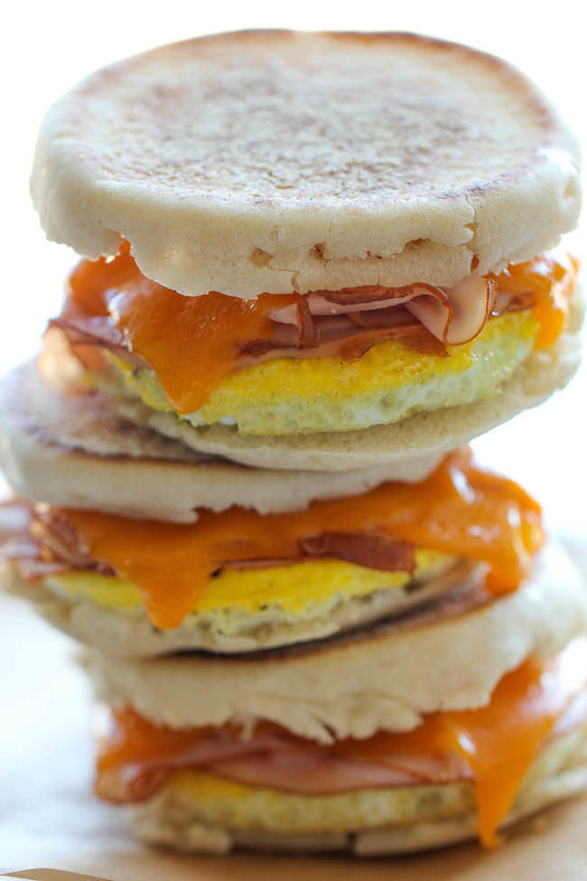 <strong>Get the <a href="http://damndelicious.net/2014/09/20/freezer-breakfast-sandwiches/">Freezer Breakfast Sandwiches recipe</a>&nbsp;from Damn Delicious</strong>