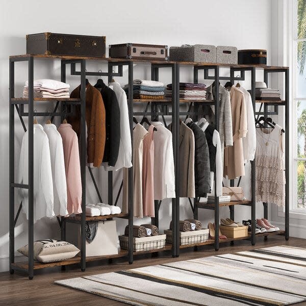 17 Stories Freestanding Closet Organizer System