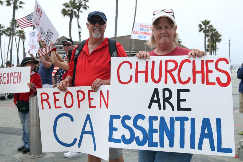 Huntington Beach protest