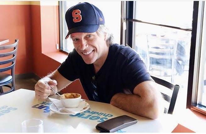 Jon Bon Jovi and a bowl of chili.