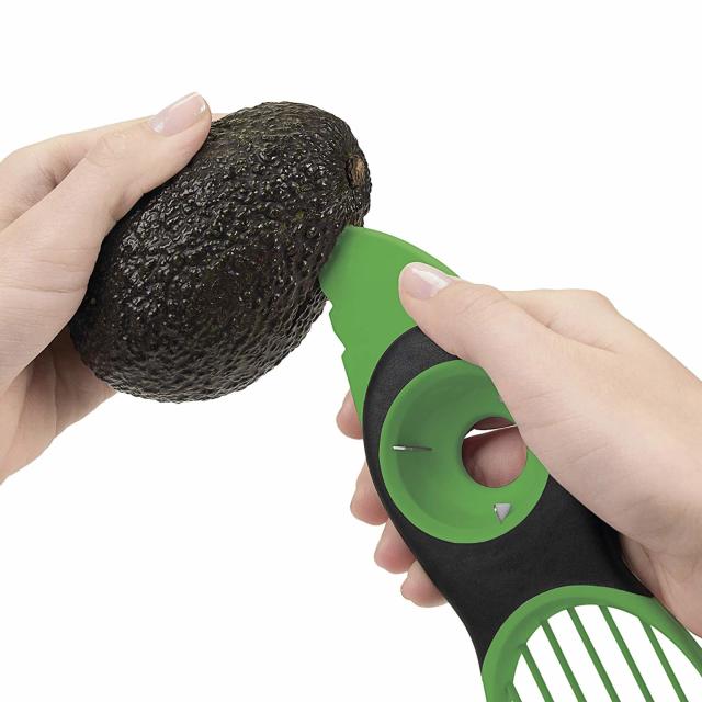 LIFE CHANGING 3 in 1 Avocado Cutter, Seed Remover and Slicer