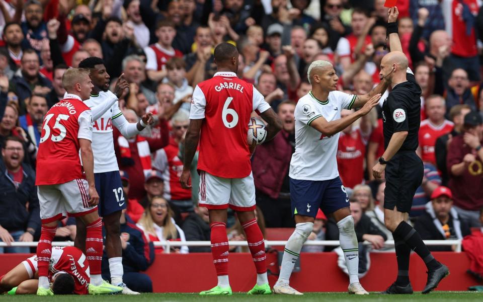 Emerson shown red card - Adrian Dennis/AFP