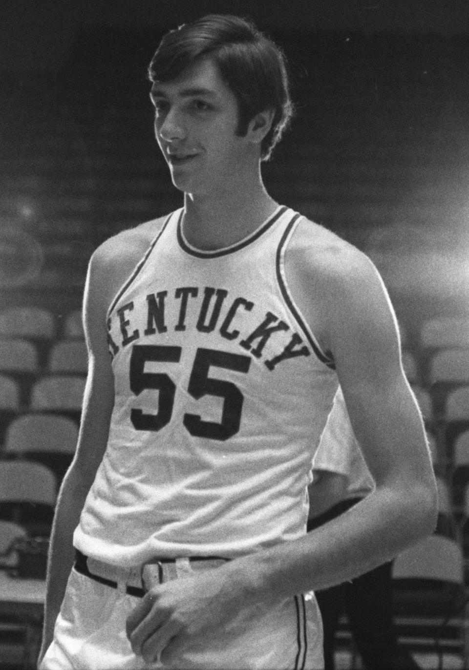 UK basketball player Jim Andrews was named to the All-Southeastern Conference First Team in 1971-72 and 1972-73.