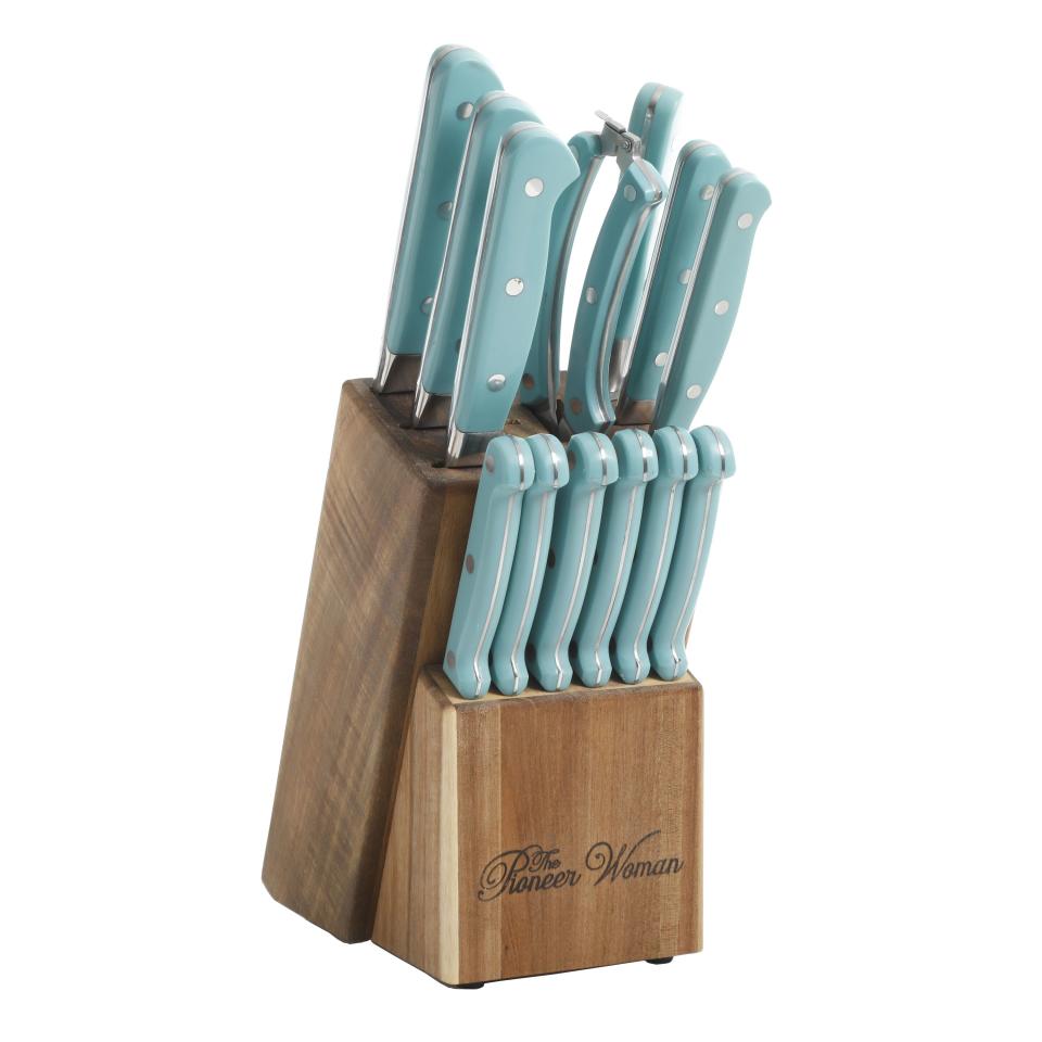 6) 14-Piece Forged Cutlery Knife Block Set