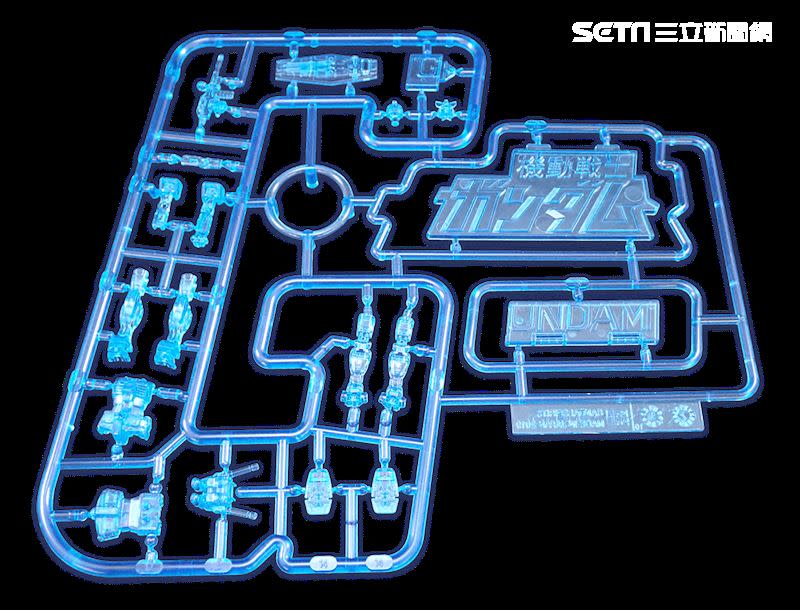 【萬代組裝模型同樂會】第二重好禮－可以從平面的鋼彈商標組成立體鋼彈模型的LOGOPLA（圖片僅供參考）（圖／台灣萬代南夢宮）