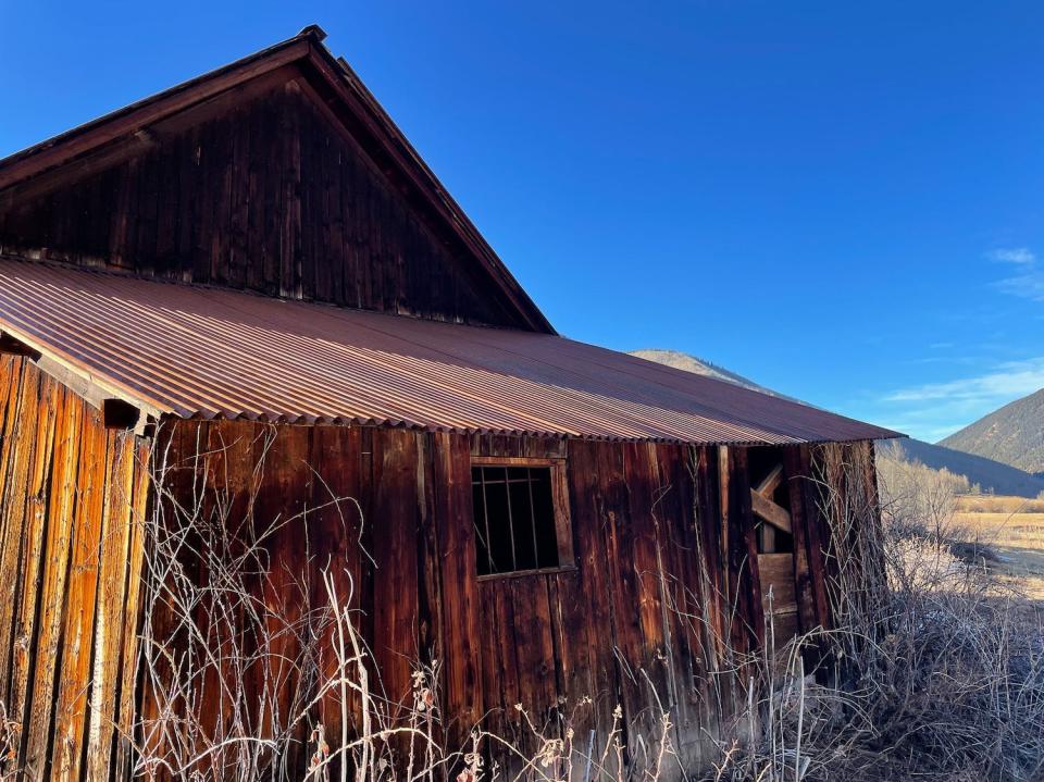 Abandoned buildings at the Ashcroft Ghost Town.