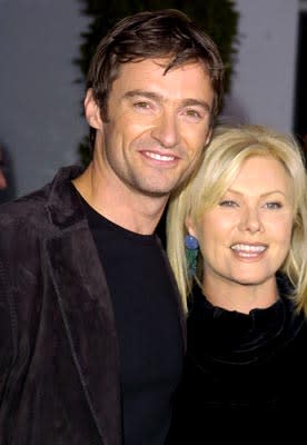 Hugh Jackman and wife Deborra-Lee Furness at the L.A. premiere of Universal Pictures' Van Helsing