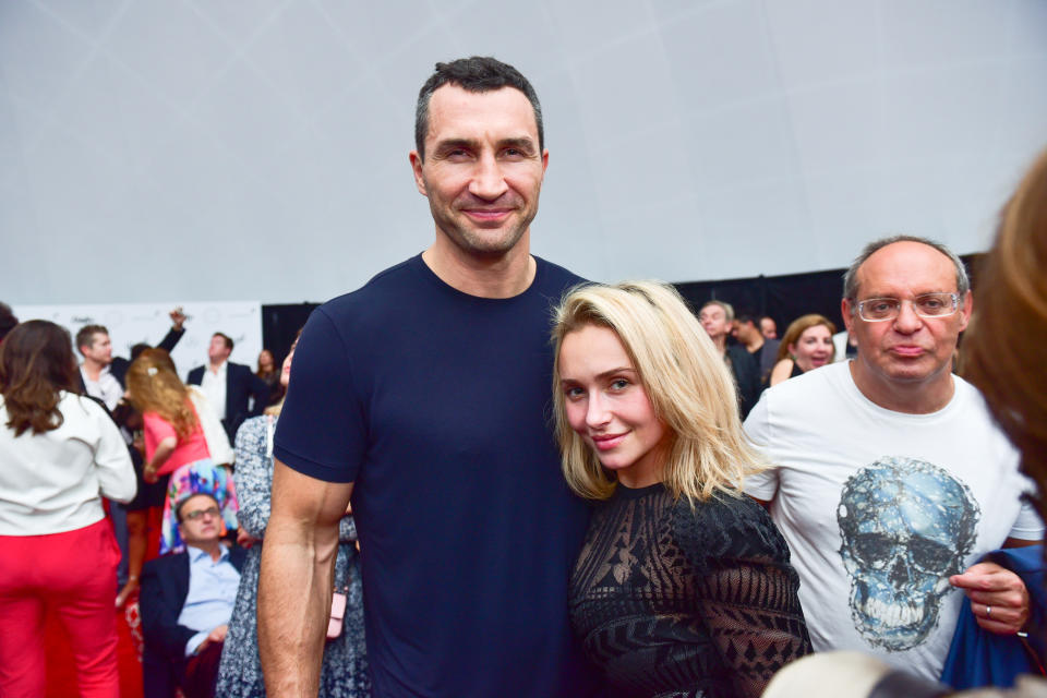 Wladimir Klitschko and Hayden Panettiere at Art Basel on Nov. 29, 2016, in Miami Beach. (Photo: Sean Zanni/Patrick McMullan via Getty Images)