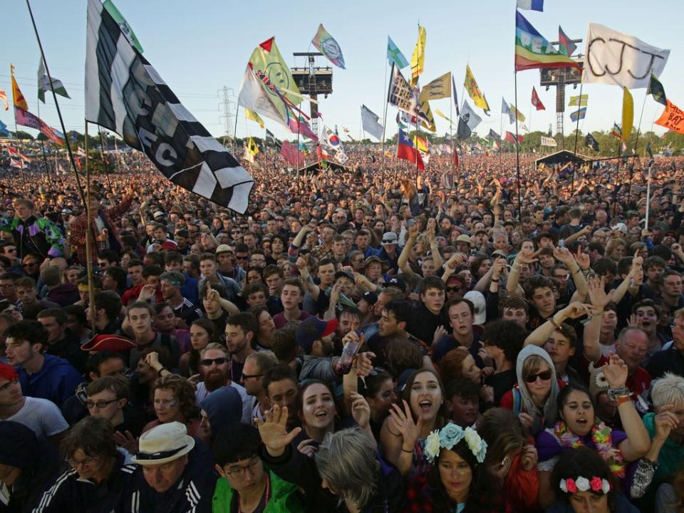 Will we see a return to festival season this year? Pictured: revellers at Glastonbury in 2016 (Yui Mok/PA)