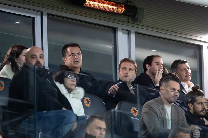 Pedro Martins watches on as Hull City beat Wigan 2-1 in the Championship in October 2022 -Credit:James Heaton/News Images