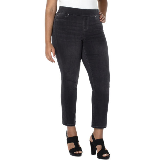 TORRID Womens Skinny Pants Plus Size 20 Black Stretch Pockets Rayon Blend