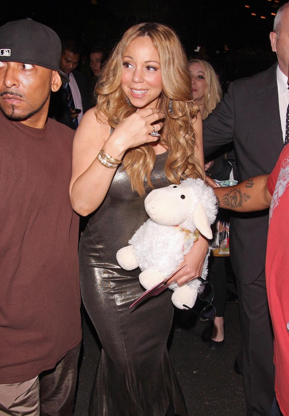 <div class="caption-credit"> Photo by: PacificCoastNews.com</div><div class="caption-title">Mariah Carey</div>At first Mariah Carey suffered a miscarriage and then sought treatment for her infertility issues. ""The main thing I did that was tough, was to go on progesterone like every month … and then when I was pregnant, I had to stay with the progesterone for 10 weeks," Carey said. "It minimizes the chance of miscarriage by 50 percent."