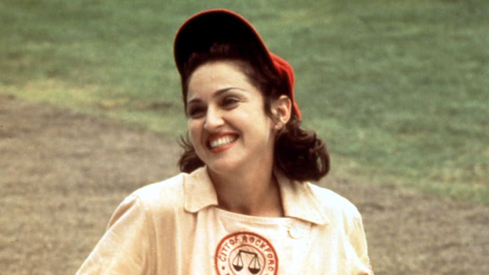 A LEAGUE OF THEIR OWN, Madonna, 1992. © Columbia Pictures/ Courtesy: Everett Collection.