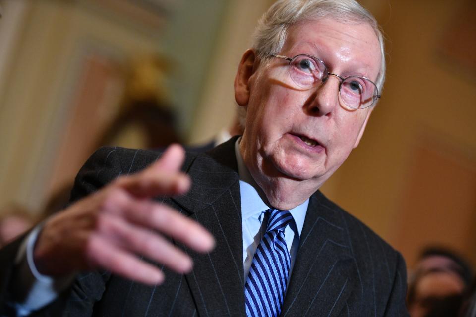 El líder de la mayoría republicana en el Senado de EEUU, Mitch McConnell. (Getty Images)