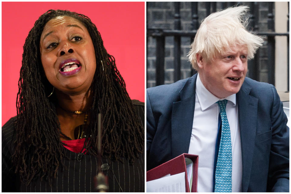 Dawn Butler accused Boris Johnson of 'literally sending people to catch the virus'. (Getty Images)