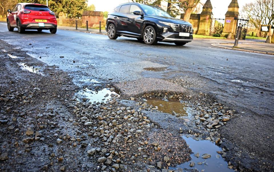 The authority plans to cut back on highway maintenance, putting drivers at risk of potholes
