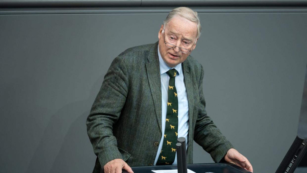 Alexander Gauland Anfang Juli bei einer Debatte im Bundestag.