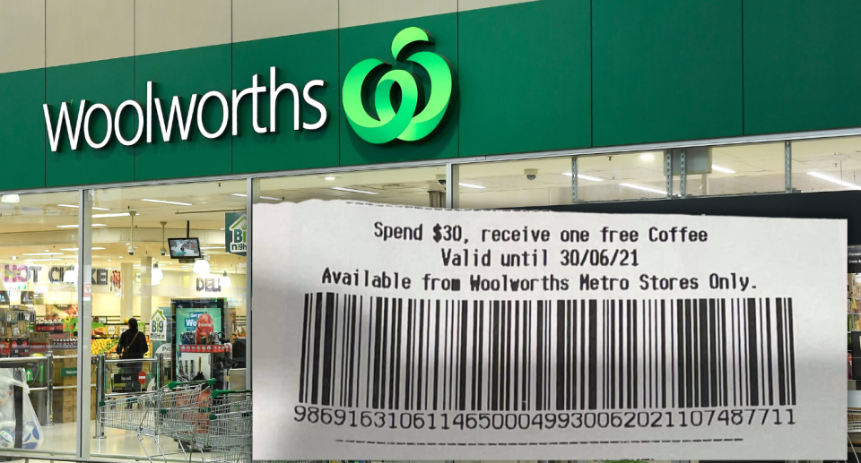 Woolworths receipt