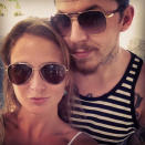 Celebrity Twitpics: Made in Chelsea star Millie Mackintosh and boyfriend Professor Green are currently on holiday, with Millie tweeting regular updates to her followers, including this cute snap of the pair.