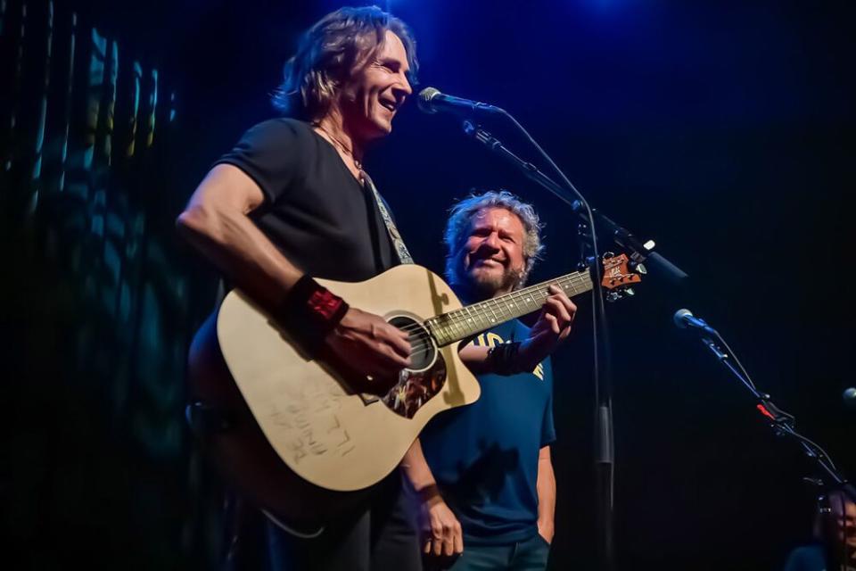 Rick Springfield (L) and Sammy Hagar | Paige K. Parsons