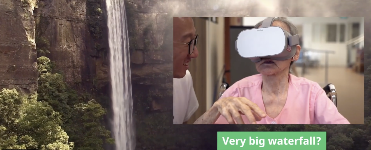 Mind Palace is a startup that was formed as part of a local pre-accelerator programme that StartupX launched earlier this year with Temasek. The company uses VR technology to help seniors with dementia maintain an active mind. (PHOTO: Screenshot)