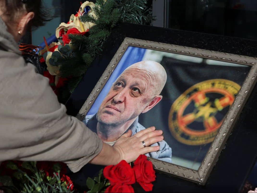 Yevgeny Prigozhin memorial (Reuters)