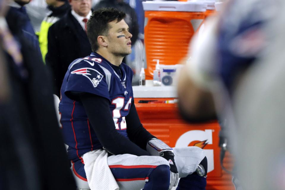 New England Patriots quarterback Tom Brady can become a free agent in March. (AP Photo/Bill Sikes)