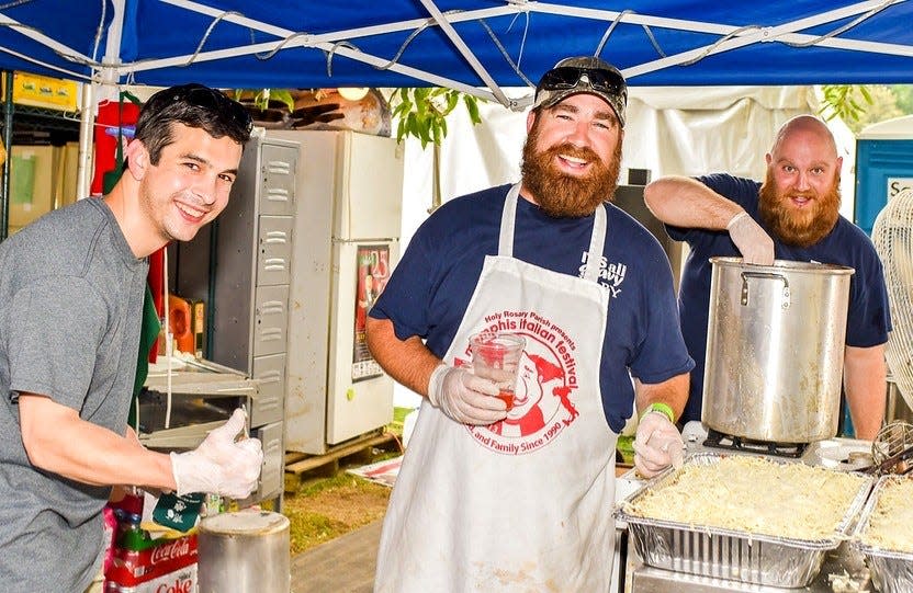 Over 40 cooking teams compete annually for the title of Grand Champion of Memphis Italian Festival.