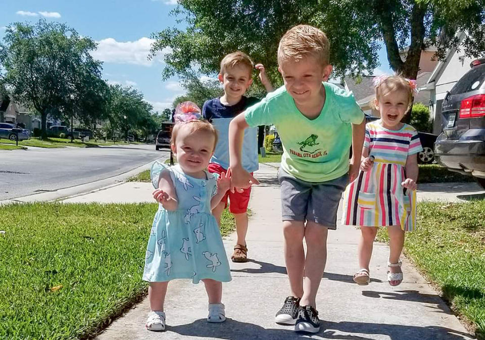 Meghan Mojica's kids, Cora, 2, Clancy, 3, Kennen, 6, and Lachlan, 8. 