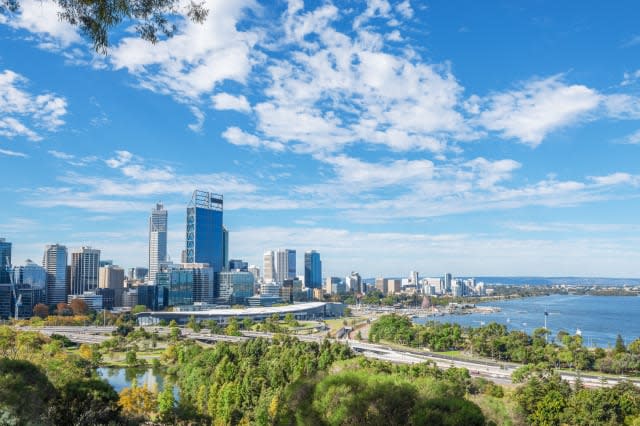 Perth view at the noon