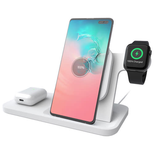 Logitech POWERED Qi Wireless Charging 3-in-1 Dock. Image via Best Buy.