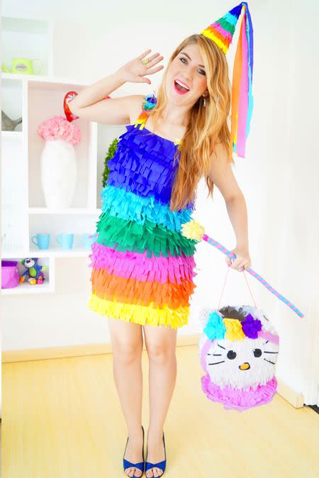 <p>Carrying around a bag of candy will make her the hit of the party (get it?). </p><p><a href="https://www.mariemcgrath.com/2014/10/halloween-13-easy-homemade-halloween.html" rel="nofollow noopener" target="_blank" data-ylk="slk:Get the tutorial at Marie McGrath »;elm:context_link;itc:0;sec:content-canvas" class="link "><em>Get the tutorial at Marie McGrath »</em></a> </p>