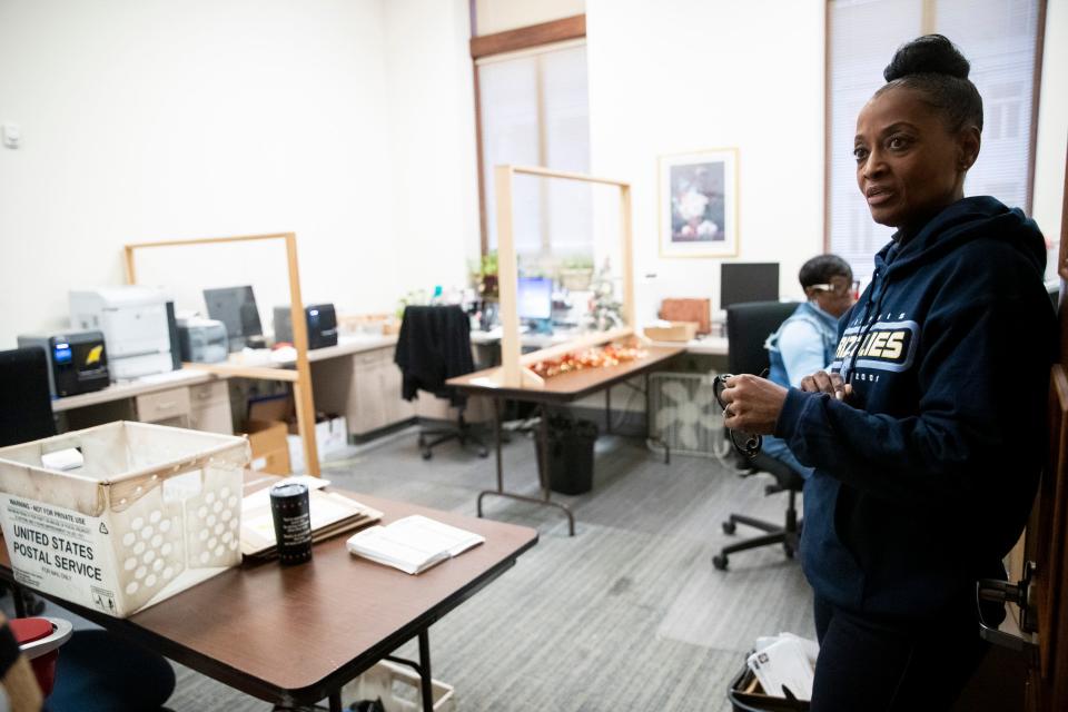 Shelby County Clerk Wanda Halbert gives a tour of the clerk’s office to The Commercial Appeal in Memphis, Tenn., on Friday, January 5, 2024.