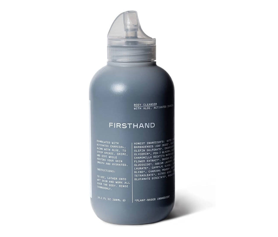 <p>Courtesy Image</p><p>Not only is <span>Firsthand Body Cleanser With Activated Charcoal</span> body wash packed with activated charcoal to soak up excess skin oils and clear out your pores, but it also soothes skin with aloe vera (which in turn helps reduce inflammation at the site of any acne). It’s a 100% clean formula that also uses glycerin, chamomile, and various essential oils to deliver a calming, purifying, and toning reset on the skin.</p><p>[$19; <span>amazon.com</span>]</p><p> <strong>View the <a href="https://www.mensjournal.com/grooming/best-acne-body-wash" rel="nofollow noopener" target="_blank" data-ylk="slk:original article;elm:context_link;itc:0;sec:content-canvas" class="link ">original article</a> to see embedded media.</strong> </p>