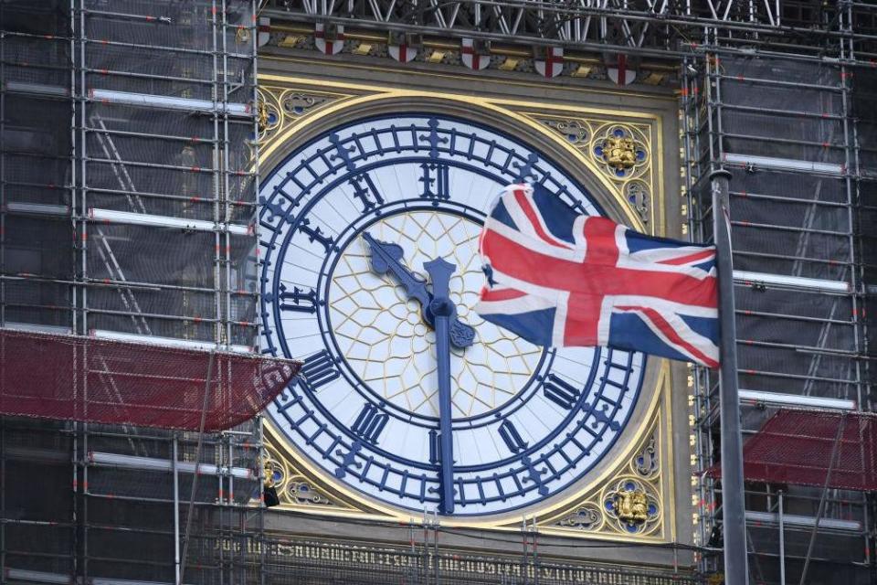 The Elizabeth Tower, which houses Big Ben, is undergoing refurbishment (AFP via Getty Images)