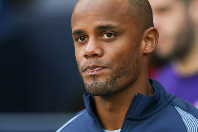 Manchester City's Vincent Kompany came off at half-time during the League Cup defeat against Manchester United at the Etihad Stadium, on October 23, 2016