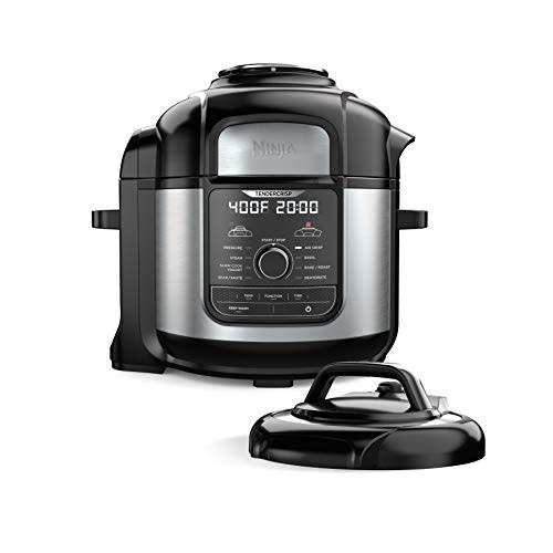 Ninja FD401 Foodi 12-in-1 Deluxe XL 8 qt. Pressure Cooker &amp; Air Fryer that Steams, Slow Cooks,&#x002026;