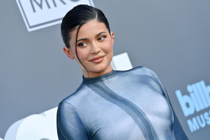 Kylie Jenner poses in a daring new outfit. (Photo: Axelle/Bauer-Griffin/FilmMagic)