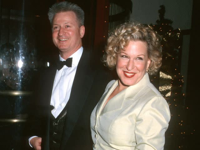 <p>Ron Galella/Ron Galella Collection/Getty </p> Bette Midler and husband Martin von Haselberg