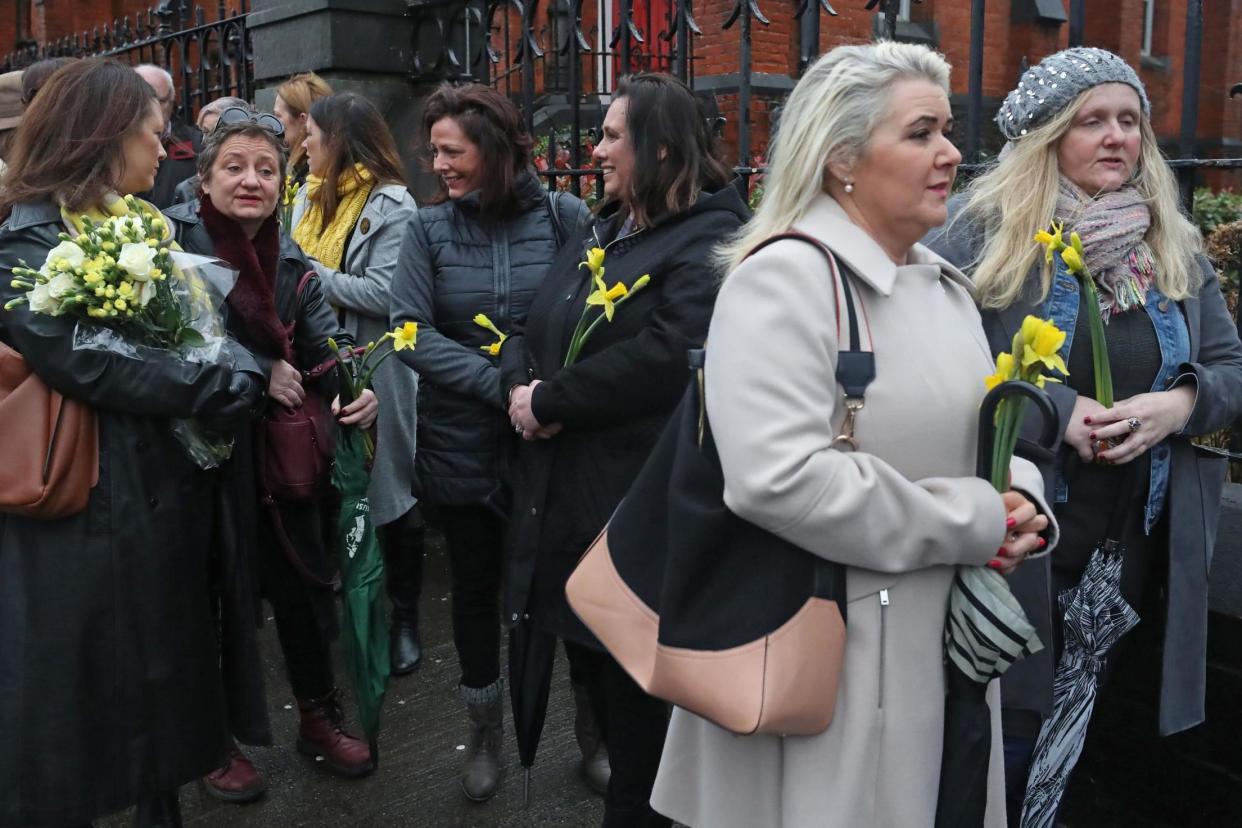 People queue to pay their respects to Cranberries singer Dolores O'Riordan: PA