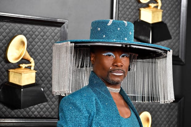 Billy Porter in custom Baja East at the 2020 Grammy Awards.