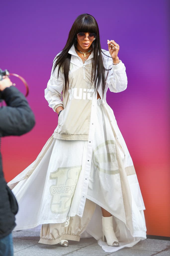 Naomi Campbell attends Louis Vuitton’s Fall 2022 menswear show at Paris Fashion Week on January 20, 2022. - Credit: Nasser Berzane/AbacaPress / SplashNews.com