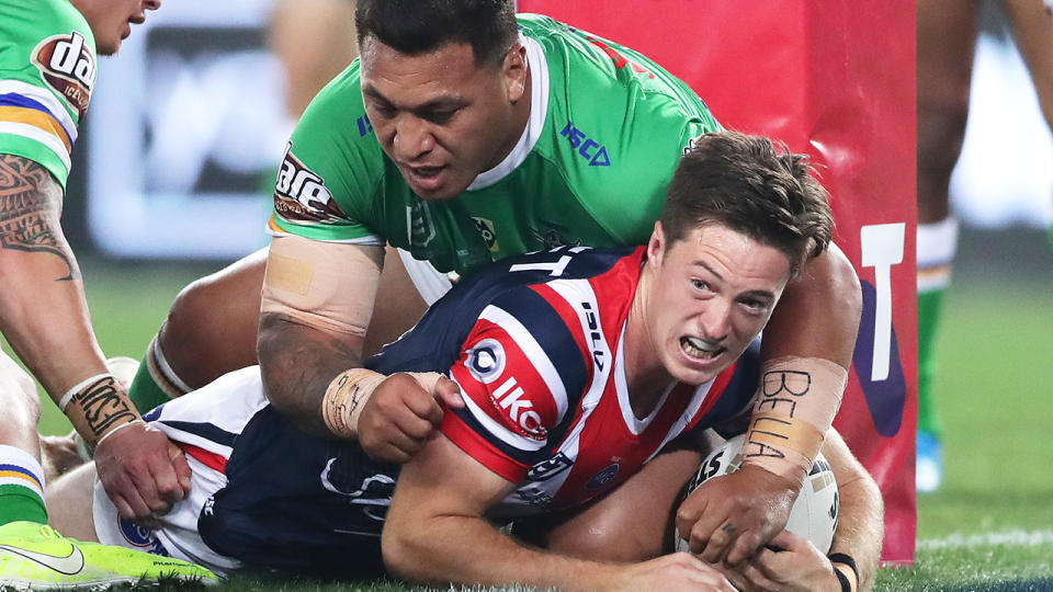 A controversial rule helped put the Sydney Roosters in scoring position during the NRL Grand Final on Sunday night.