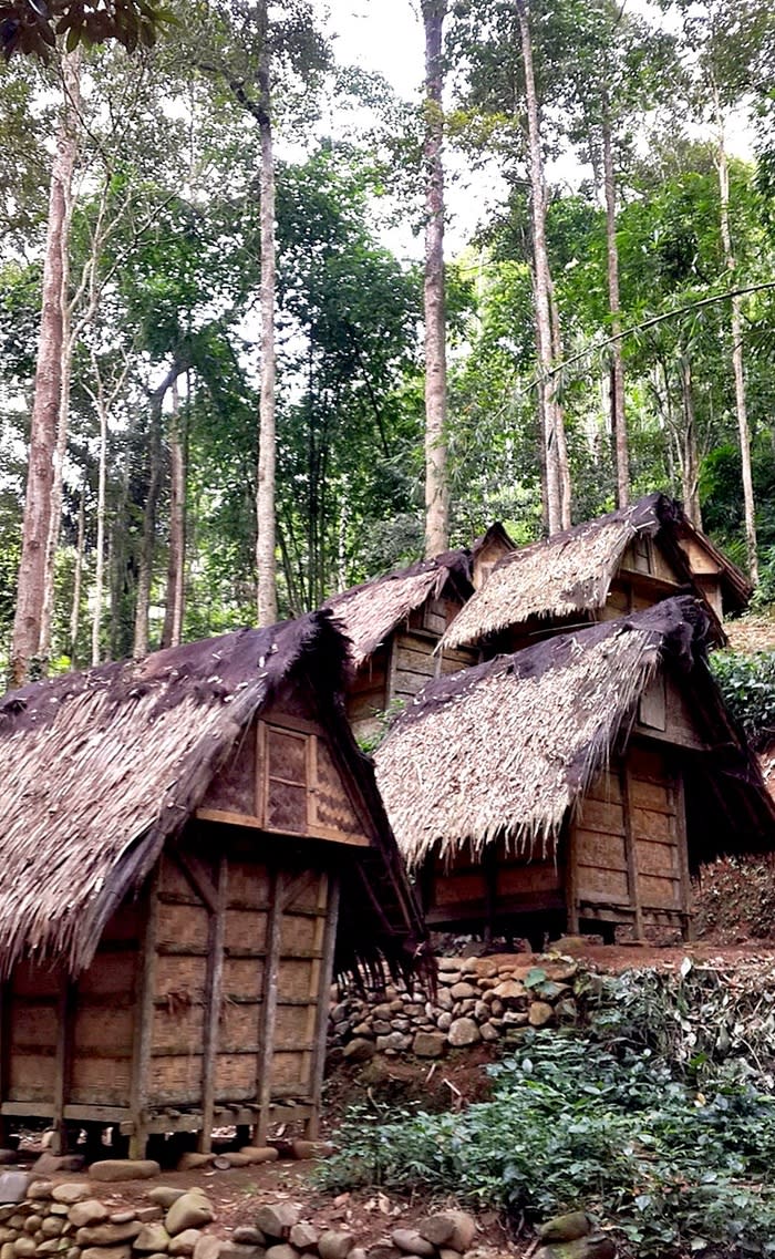 Baduy Village: The local Baduy people live traditionally without electricity. Houses are made from bamboo and local wood. (