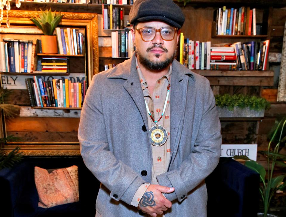 Director Sterlin Harjo attends the opening day screening of Array's "Love And Fury" on Dec. 03, 2021, at ARRAY HQ in Los Angeles.
